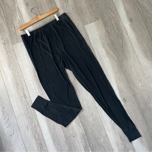 Wintersilks Baselayer Pants silk wool knit mens Black (large) loungewear outdoor